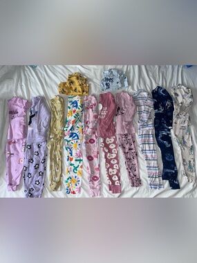 GAP Old Navy 3T Toddler Girl Fall Pyjamas Bundle Lot 12